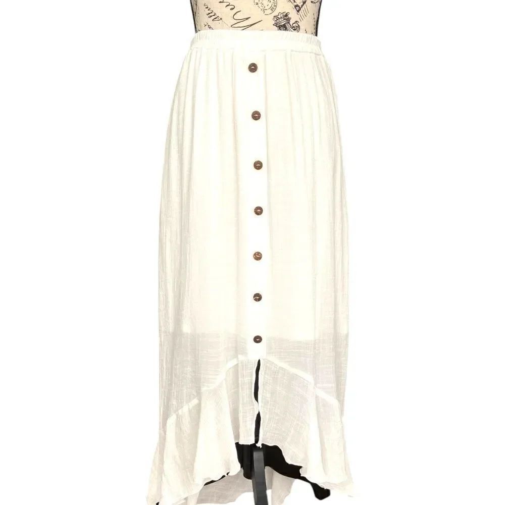 AGB High-Low Boho Flowy Skirt in Size Medium